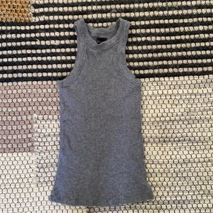 Bandier Rivington ribbed tank in gray